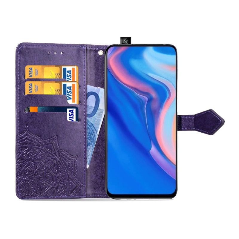 Etui Folio Huawei P Smart Z Szary Czarny Mandala W Średnim Wieku