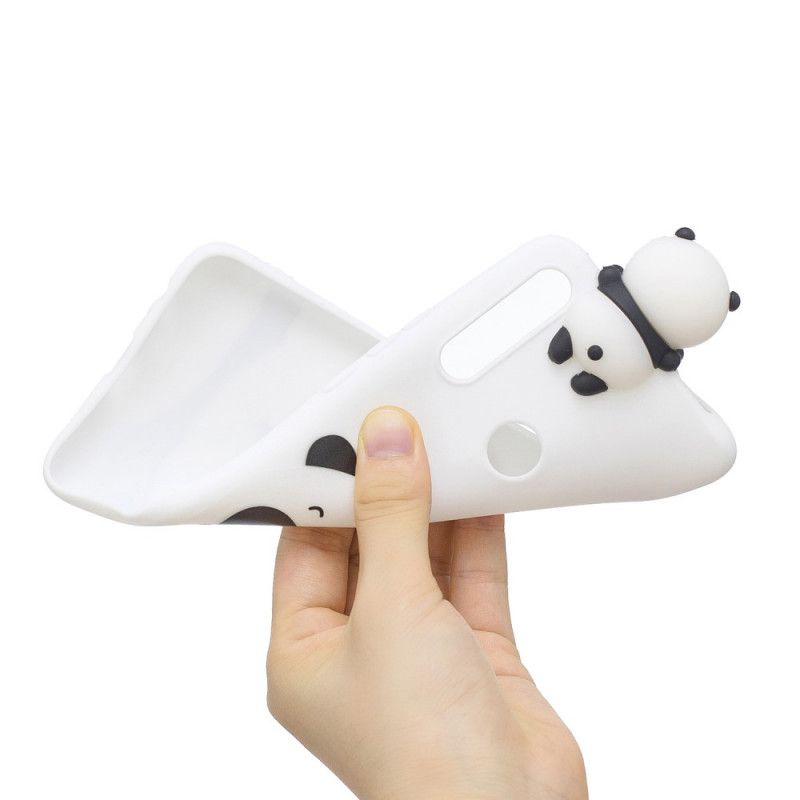 Etui Huawei P Smart Z Biały Czarny Geneviève Panda 3D