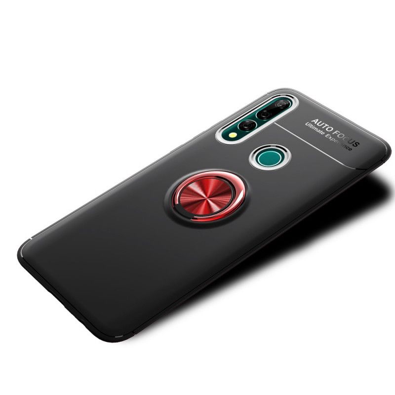 Etui Huawei P Smart Z Czerwony Czarny Pierścień Magnetyczny Lenuo