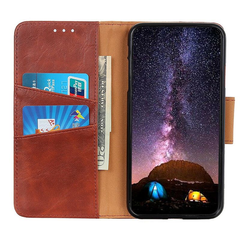 Etui Folio Realme Gt 5g Dwustronne Zapięcie Z Dwoiny Etui Ochronne