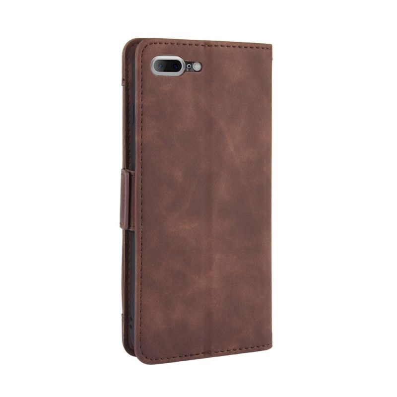 Etui Folio iPhone 7 Plus / 8 Plus Czerwony Czarny Karta Wielokrotna Pierwszej Klasy