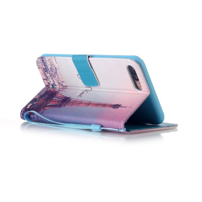 Etui Folio iPhone 7 Plus / 8 Plus Paryż Kocham Cię