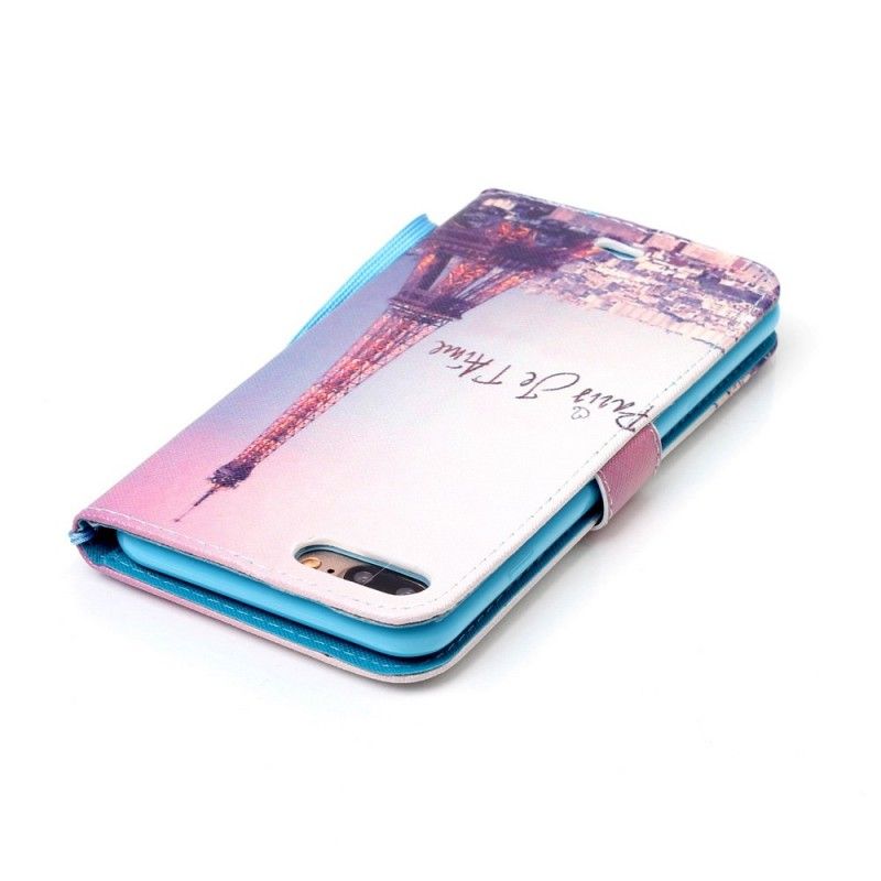 Etui Folio iPhone 7 Plus / 8 Plus Paryż Kocham Cię