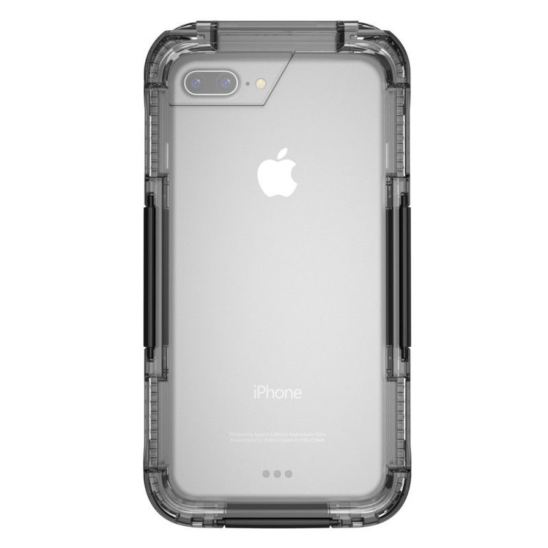 Etui iPhone 7 Plus / 8 Plus Biały Czarny Wodoodporny Ekran Dotykowy Etui Ochronne