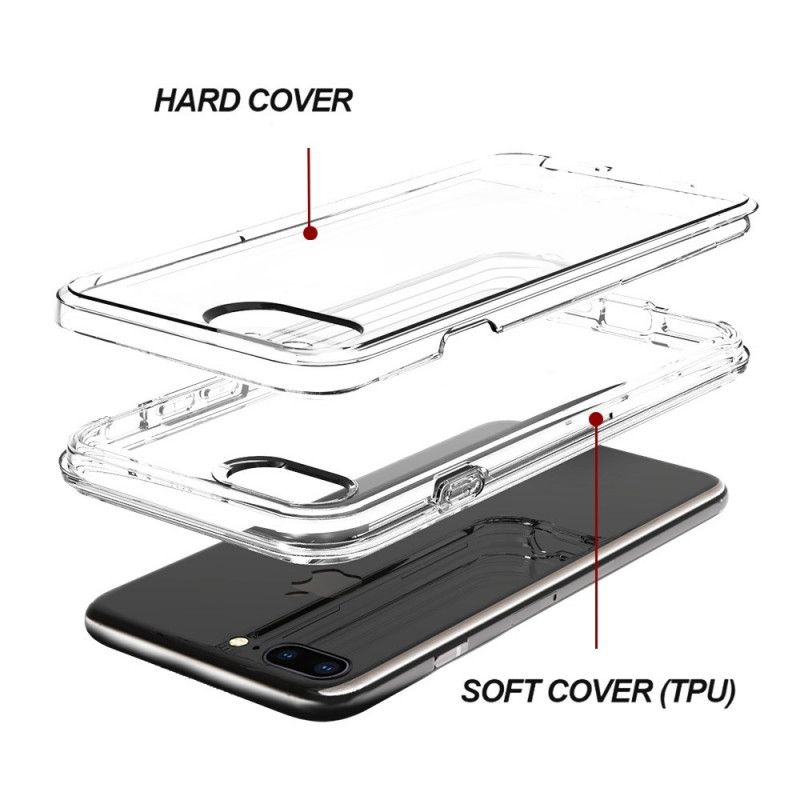 Etui iPhone 7 Plus / 8 Plus Przezroczysta Konstrukcja Hybrydowa