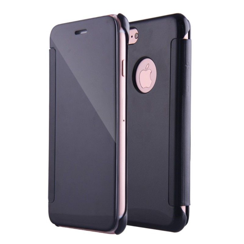 Flip Kotelot iPhone 7 Plus / 8 Plus Złoto Srebro Lustro Etui Ochronne