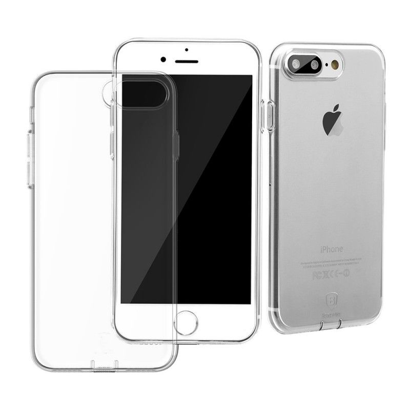 Futerały iPhone 7 Plus / 8 Plus Przezroczysty Etui na Telefon Seria Prosta Baseus