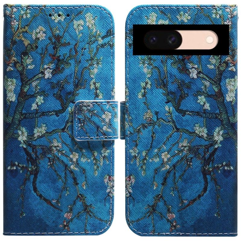 Etui Folio Do Google Pixel 8a Kwiaty Moreli