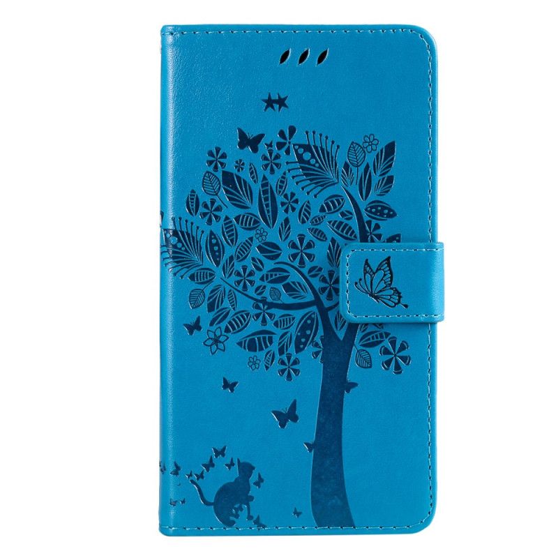 Etui Folio Google Pixel 8a Drzewko Dla Kota I Smyczy Etui Ochronne