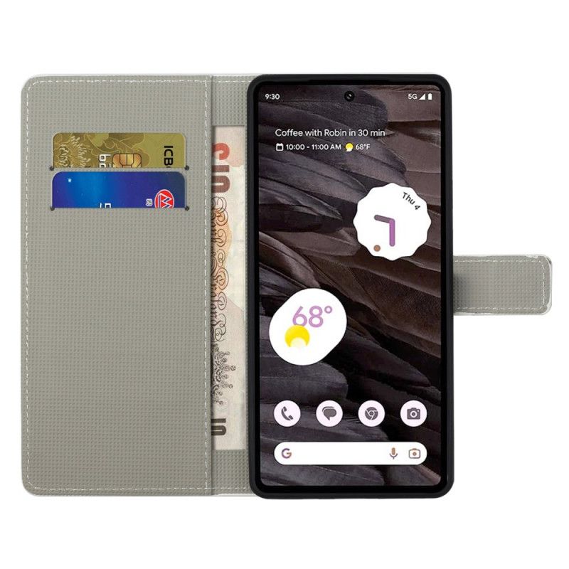 Etui Folio Google Pixel 8a Flaga Amerykańska