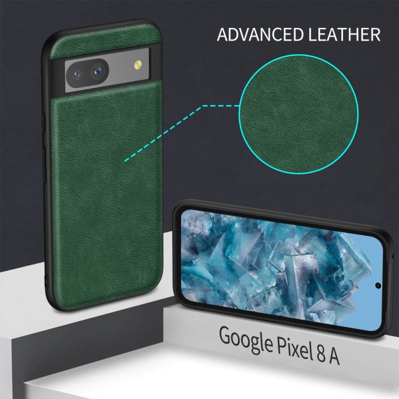 Etui Google Pixel 8a Efekt Skóry W Stylu Retro