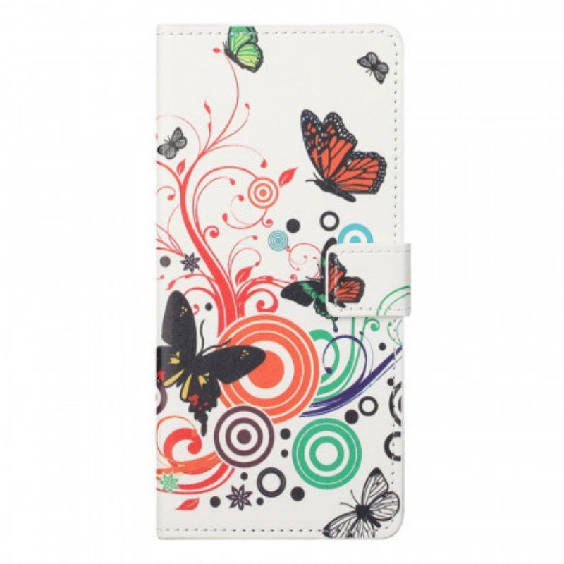 Etui Folio do OnePlus Nord CE 2 5G Natura I Motyle