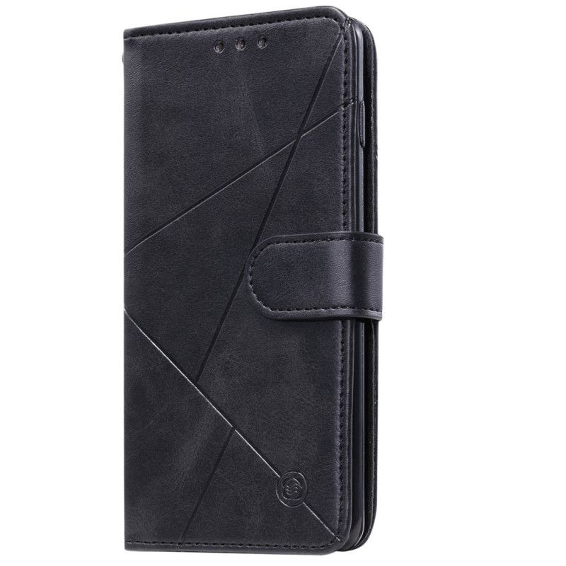 Etui Folio Samsung Galaxy S10e Czarny Diamentowa Imitacja Skóry Etui Ochronne