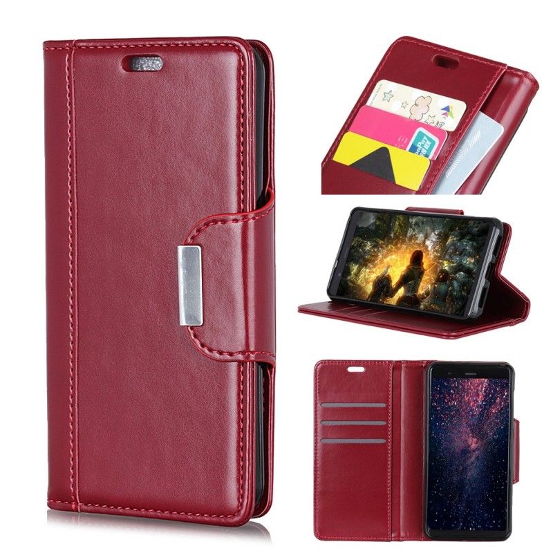 Etui Folio Samsung Galaxy S10e Eleganckie Zamknięcie Ze Sztucznej Skóry Etui Ochronne