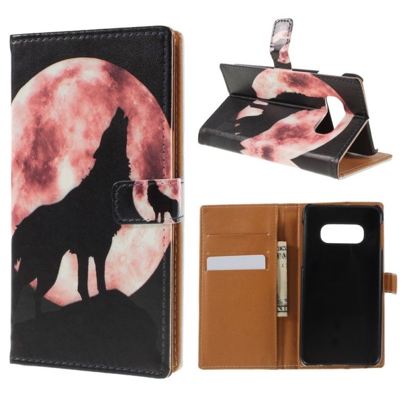 Etui Folio Samsung Galaxy S10e Nocny Wilk Etui Ochronne