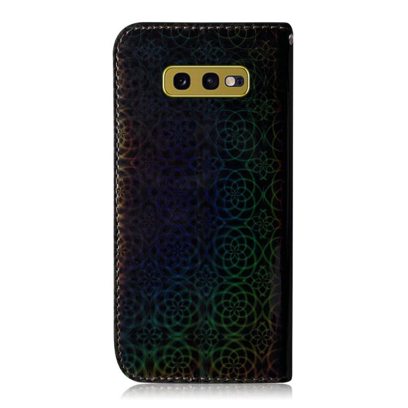 Etui Folio Samsung Galaxy S10e Szary Czarny Czysty Kolor