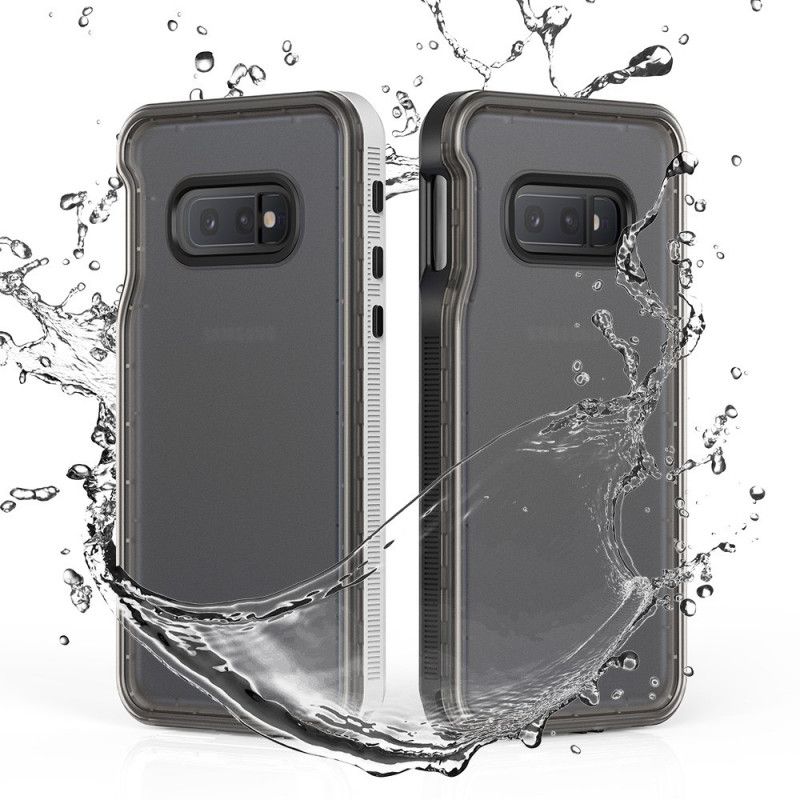 Etui Samsung Galaxy S10e Biały Czarny Wodoodporny Redpepper Etui Ochronne