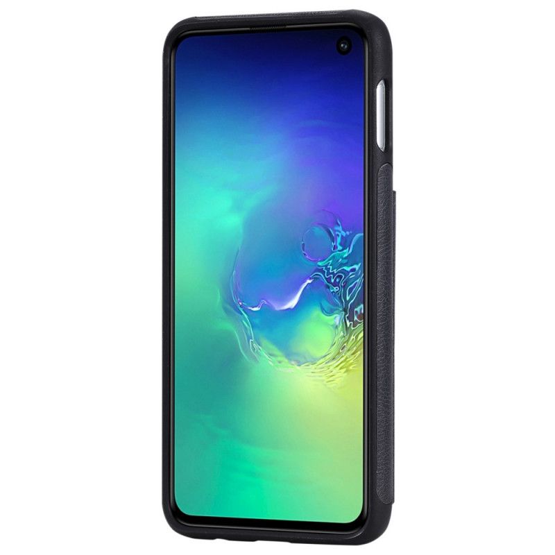 Etui Samsung Galaxy S10e Fioletowy Etui Na Karty Z Nadrukiem Kota Etui Ochronne