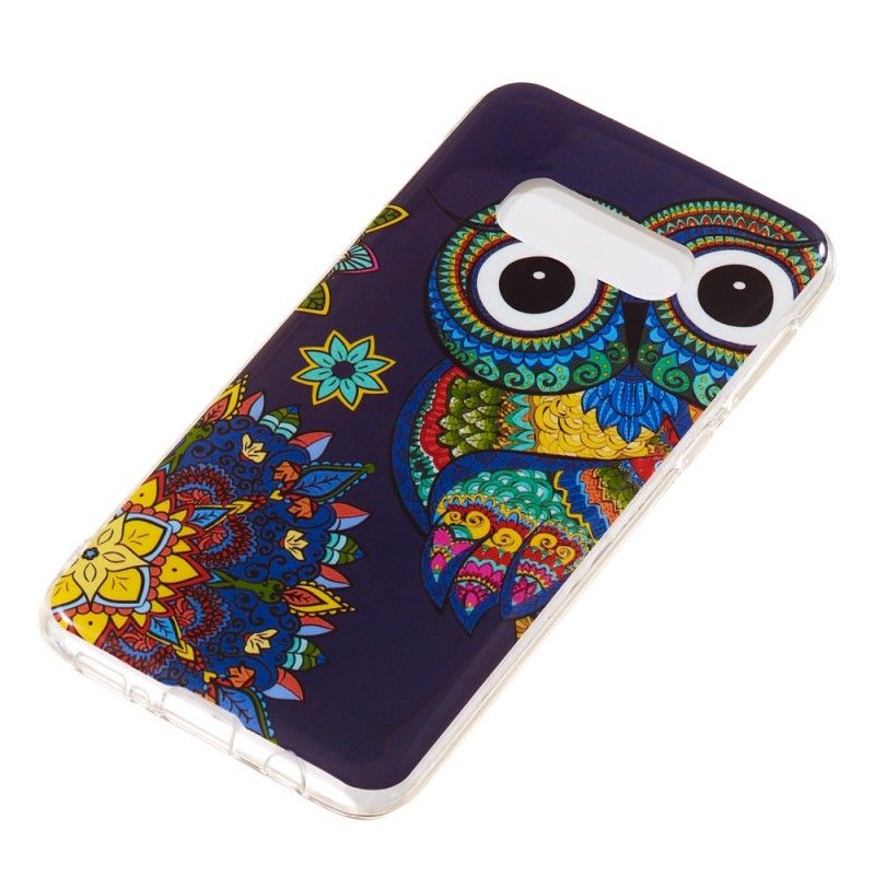 Etui Samsung Galaxy S10e Fluorescencyjna Sowa Mandala Etui Ochronne