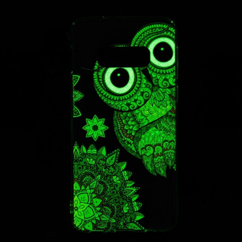 Etui Samsung Galaxy S10e Fluorescencyjna Sowa Mandala Etui Ochronne