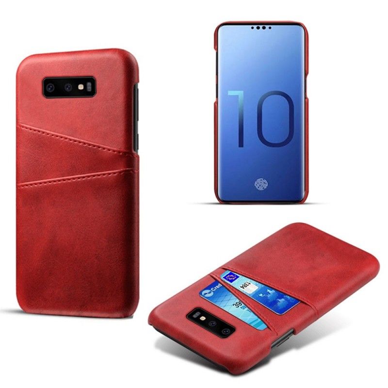 Etui Samsung Galaxy S10e Szary Czarny Posiadacz Karty