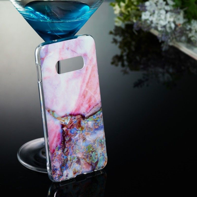 Etui Samsung Galaxy S10e Wielokolorowy Marmur Etui Ochronne