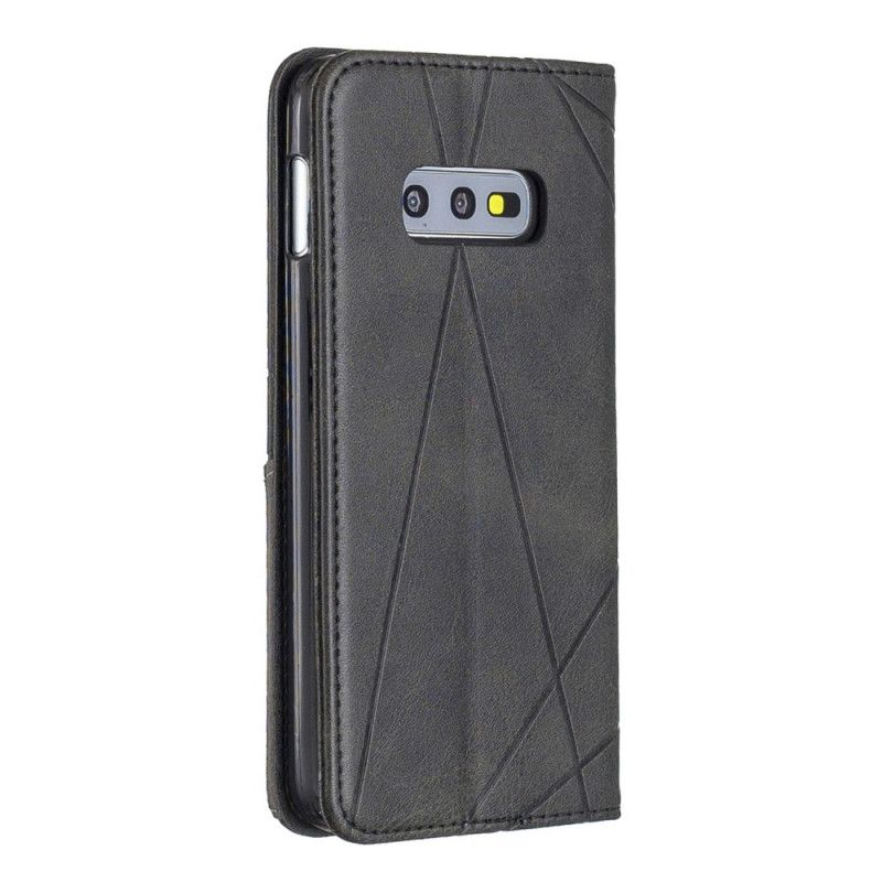 Flip Kotelot Samsung Galaxy S10e Szary Czarny Etui na Telefon Styl Artysty