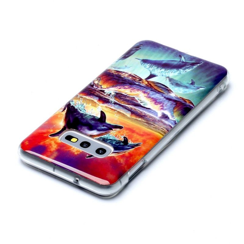 Futerały Samsung Galaxy S10e Etui na Telefon Delfiny Na Wolności