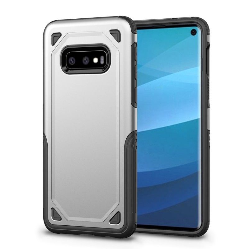 Futerały Samsung Galaxy S10e Różowe Złoto Ciemnoniebieski Efekt Metalu Premium