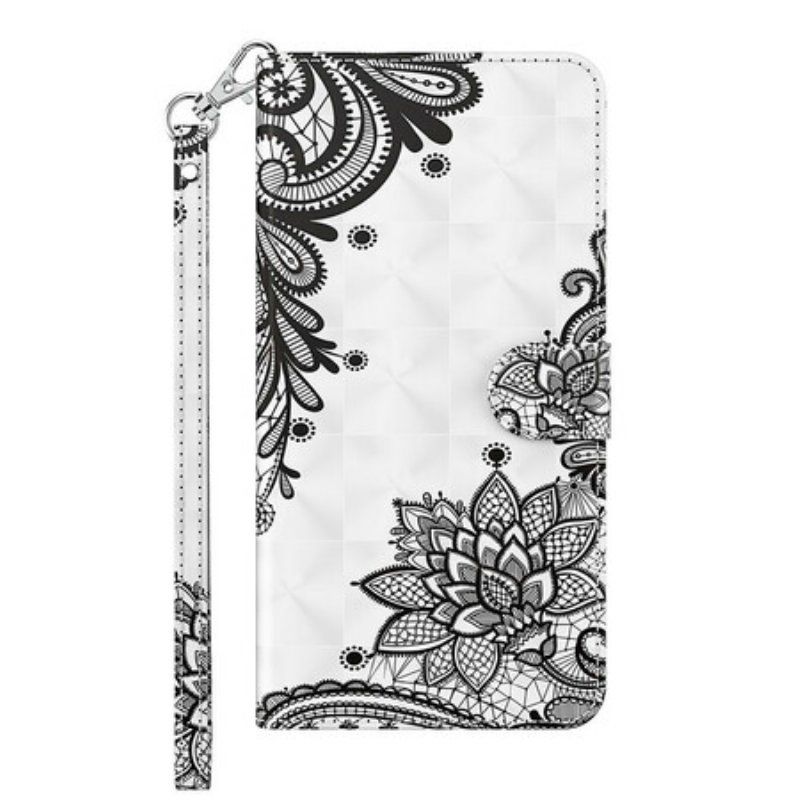 Etui Folio do Poco M3 Pro 5G Szykowna Koronka