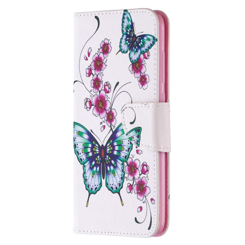 Etui Folio Xiaomi Redmi Note 9 Cudowne Motyle Etui Ochronne