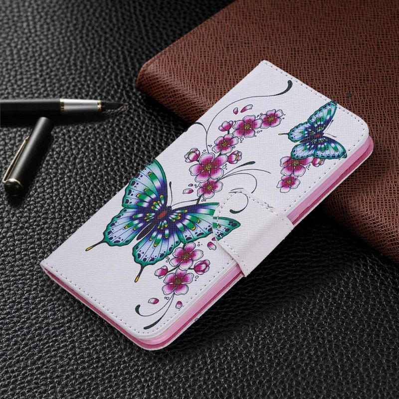 Etui Folio Xiaomi Redmi Note 9 Cudowne Motyle Etui Ochronne