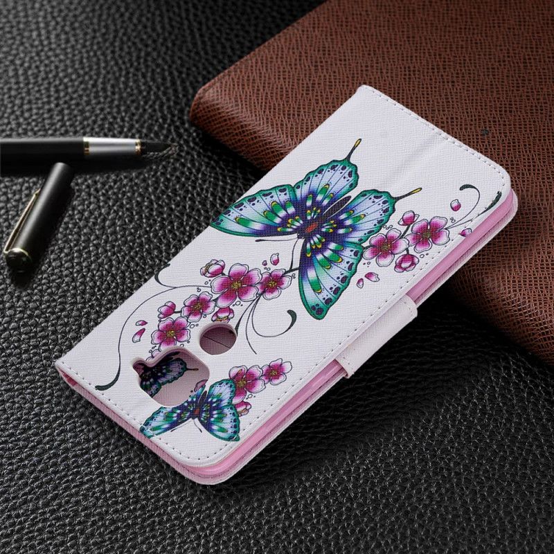 Etui Folio Xiaomi Redmi Note 9 Cudowne Motyle Etui Ochronne