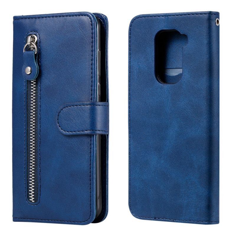 Etui Folio Xiaomi Redmi Note 9 Czerwony Czarny Portmonetka Vintage