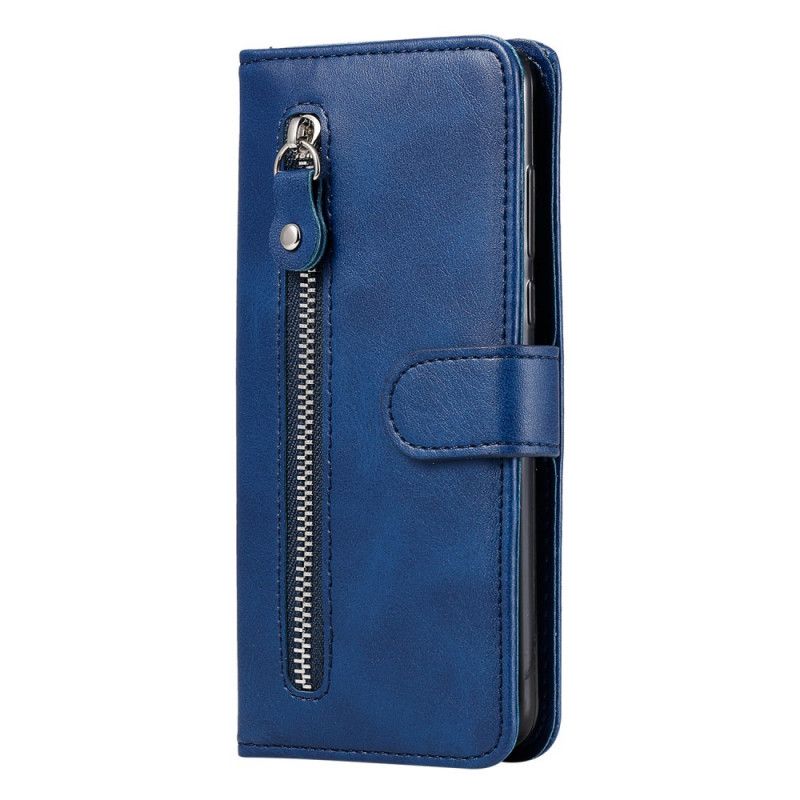 Etui Folio Xiaomi Redmi Note 9 Czerwony Czarny Portmonetka Vintage