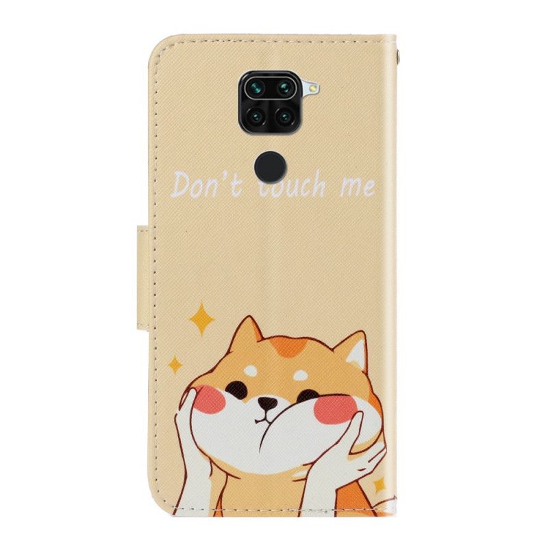 Etui Folio Xiaomi Redmi Note 9 Kot Nie Dotykaj Mnie Stringami Etui Ochronne