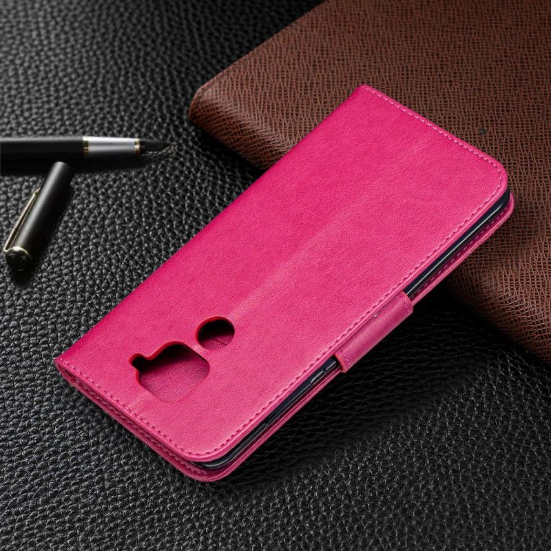 Etui Folio Xiaomi Redmi Note 9 Magenta Szary Motyle I Ukośna Klapa Etui Ochronne