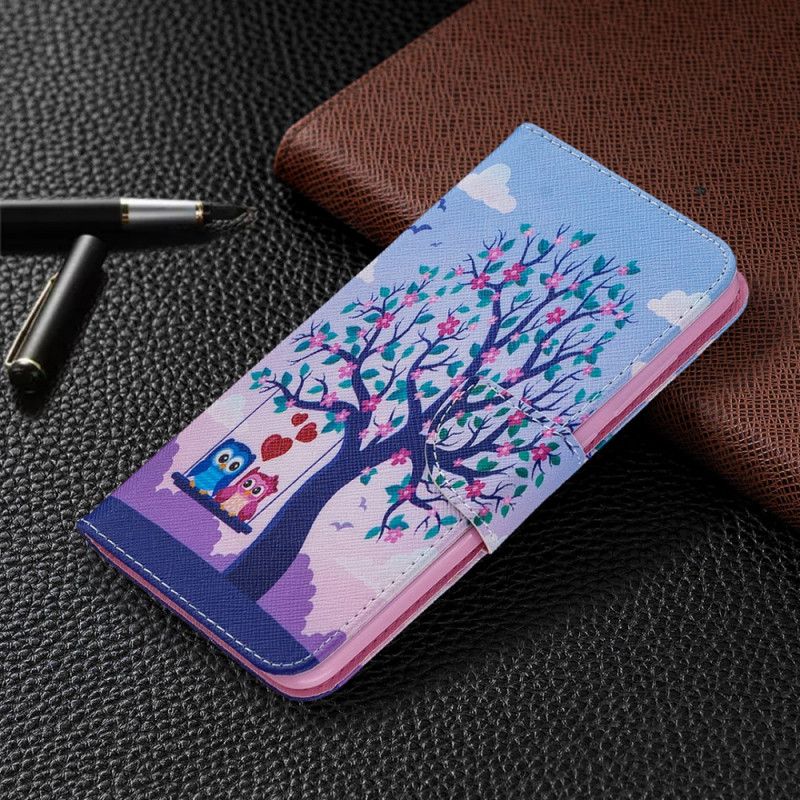 Etui Folio Xiaomi Redmi Note 9 Sowy Na Huśtawce