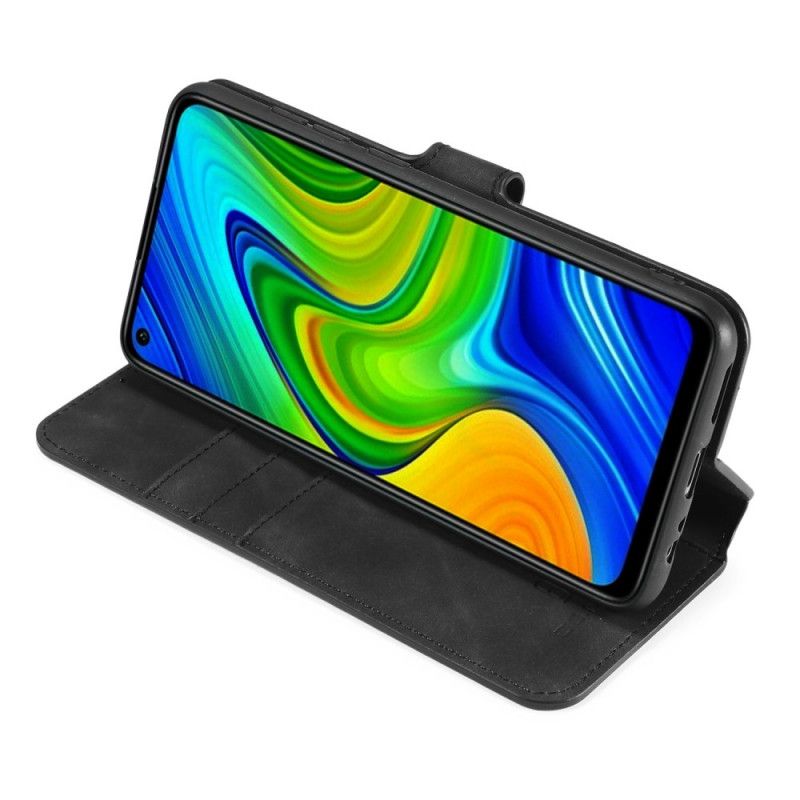 Etui Folio Xiaomi Redmi Note 9 Szary Czarny Retro Dg.Ming