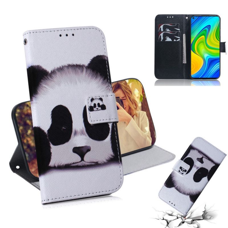 Etui Folio Xiaomi Redmi Note 9 Twarz Pandy Etui Ochronne