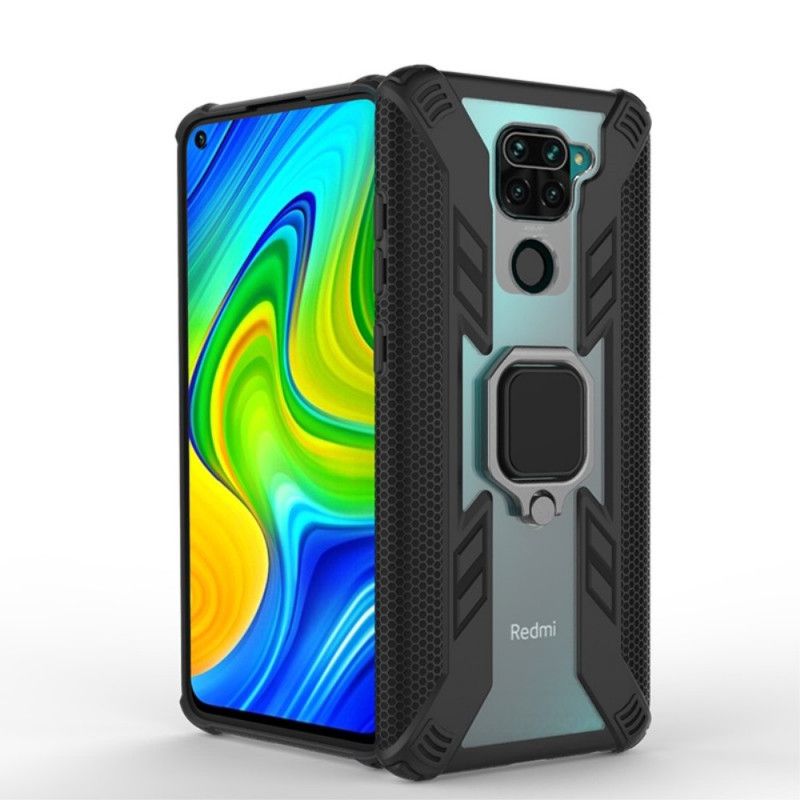 Etui Xiaomi Redmi Note 9 Czerwony Czarny Wojownik Z Pierścieniem