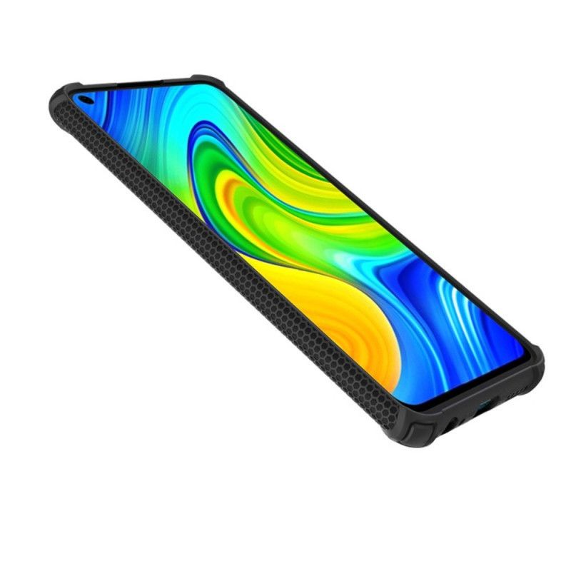 Etui Xiaomi Redmi Note 9 Czerwony Czarny Wojownik Z Pierścieniem