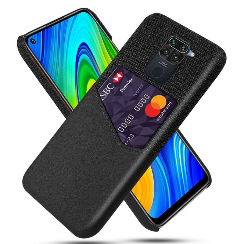 Etui Xiaomi Redmi Note 9 Szary Czarny Posiadacz Karty Ksq