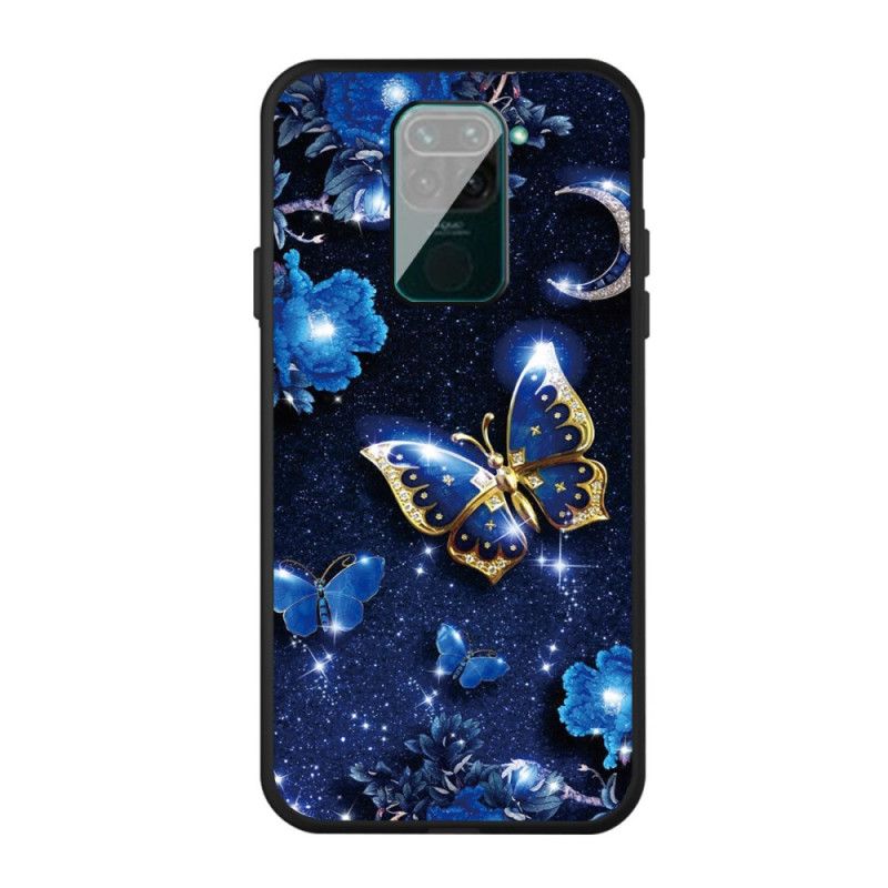 Etui Xiaomi Redmi Note 9 Złoty Motyl Etui Ochronne