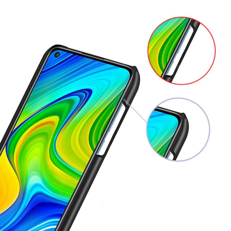 Futerały Xiaomi Redmi Note 9 Czerwony Czarny Ksq Dwukolorowy Efekt Skóry