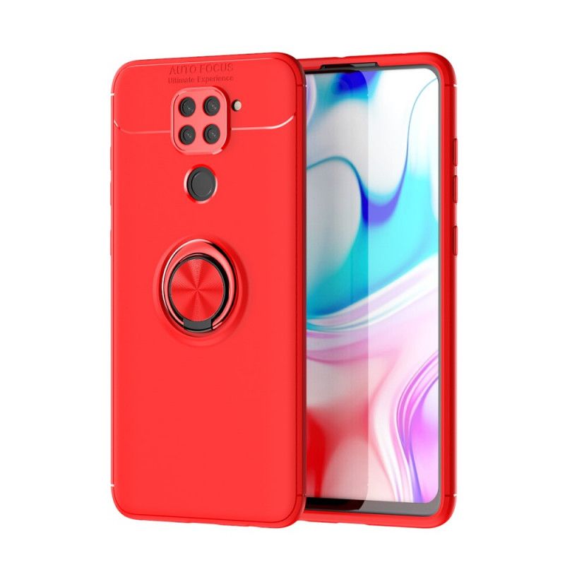 Futerały Xiaomi Redmi Note 9 Czerwony Czarny Obrotowy Pierścień