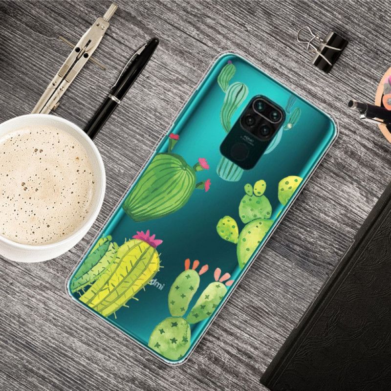 Futerały Xiaomi Redmi Note 9 Etui na Telefon Kaktus Akwarelowy