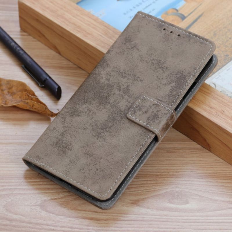 Etui Folio Do Xiaomi Mi 11 Lite 5g Ne / Mi 11 Lite 4g / 5g Efekt Vintage Skóry