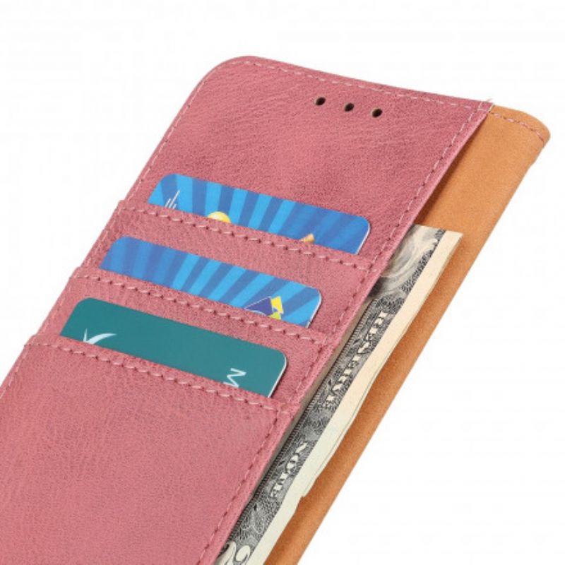 Etui Folio Xiaomi Mi 11 Lite 5g Ne / Mi 11 Lite 4g / 5g Guzik Ze Sztucznej Skóry Khazneh Etui Ochronne