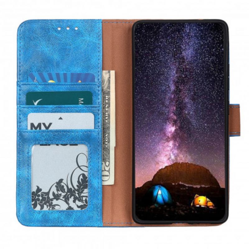 Etui Folio Xiaomi Mi 11 Lite 5g Ne / Mi 11 Lite 4g / 5g Patentowa Skóra Dwoina Etui Ochronne